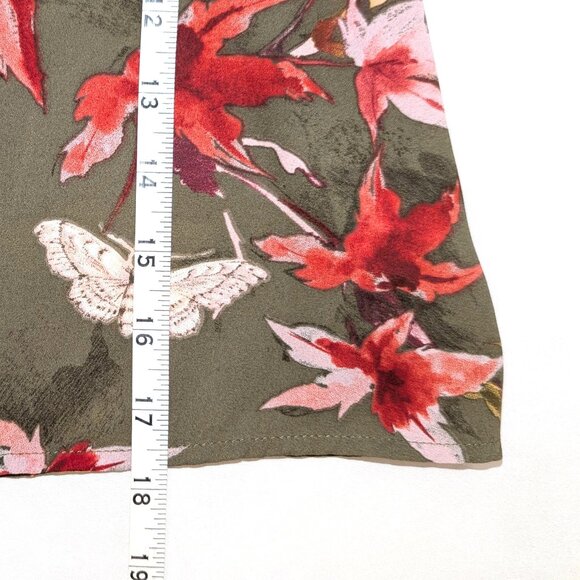 Maeve | Anthropologie Vallita Off-The-Shoulder Blouse Green Motif | Size XS - Picture 10 of 10